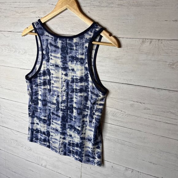 Lucky Brand Tank Top Womens Size Medium Blue Tie Dye Super Soft Comfy Cozy - Picture 10 of 12
